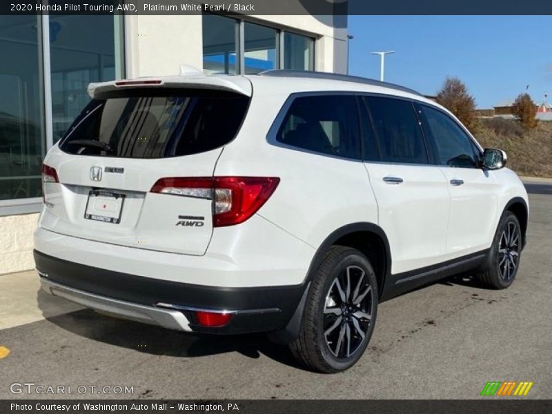 Platinum White Pearl / Black 2020 Honda Pilot Touring AWD