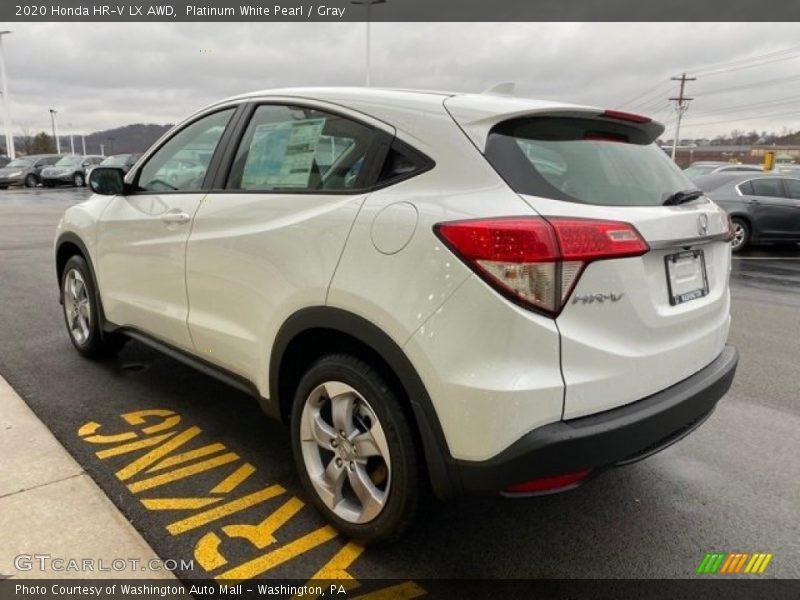 Platinum White Pearl / Gray 2020 Honda HR-V LX AWD