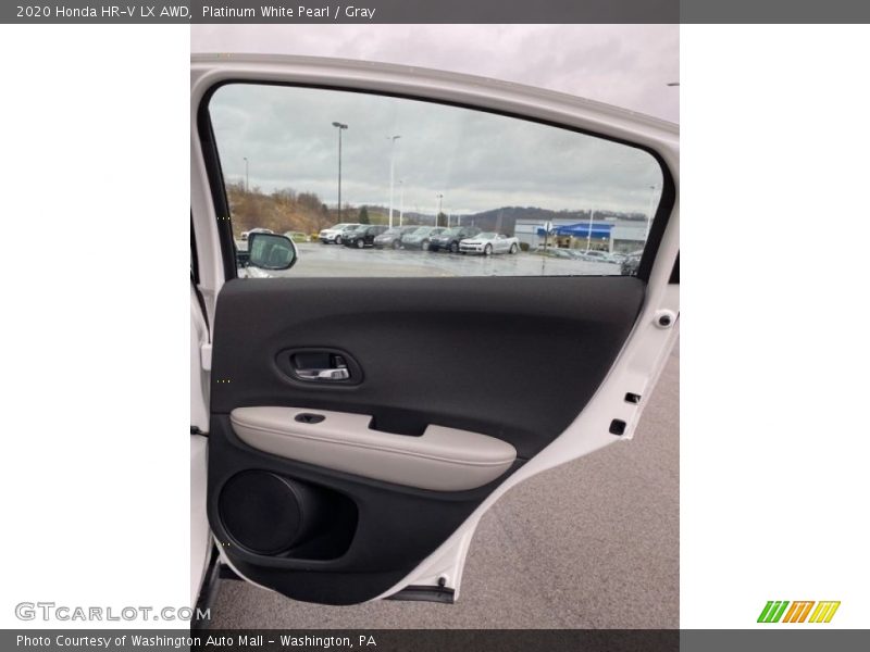 Platinum White Pearl / Gray 2020 Honda HR-V LX AWD