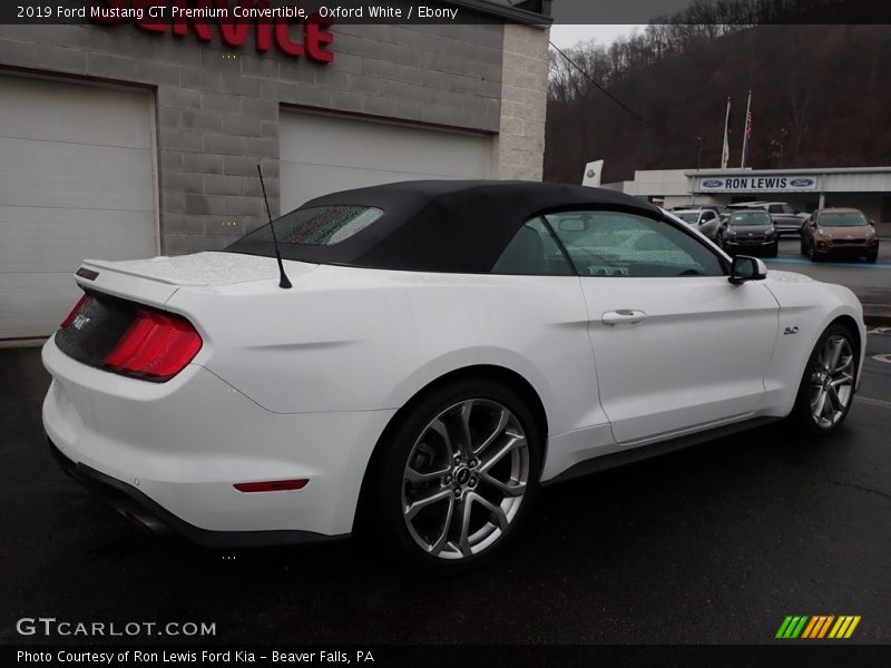 Oxford White / Ebony 2019 Ford Mustang GT Premium Convertible