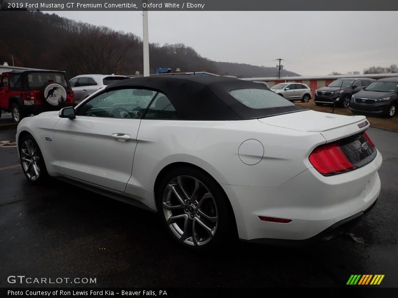 Oxford White / Ebony 2019 Ford Mustang GT Premium Convertible