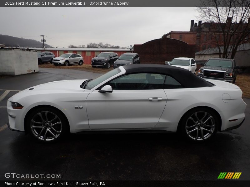 Oxford White / Ebony 2019 Ford Mustang GT Premium Convertible