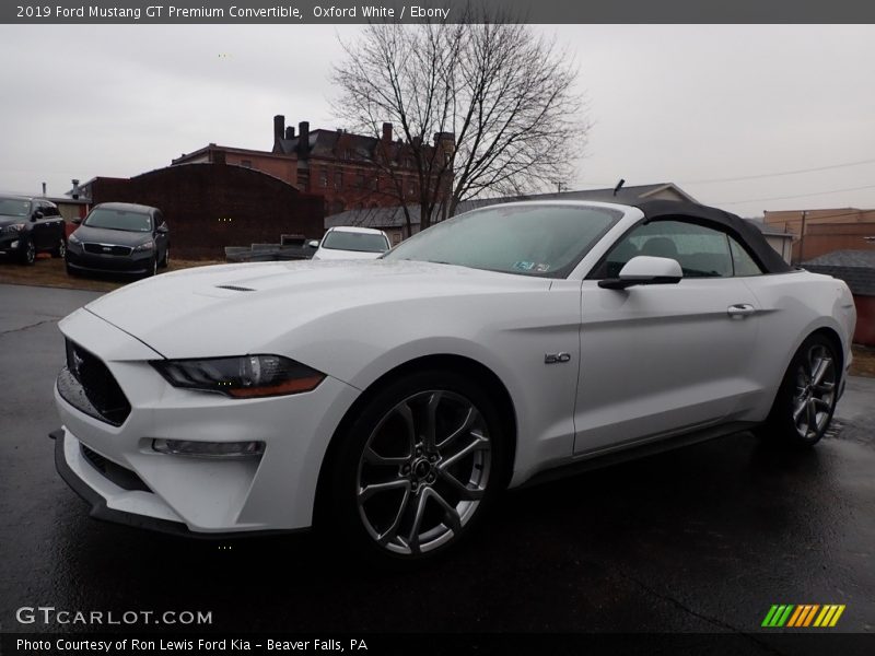 Oxford White / Ebony 2019 Ford Mustang GT Premium Convertible