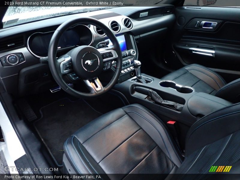Oxford White / Ebony 2019 Ford Mustang GT Premium Convertible