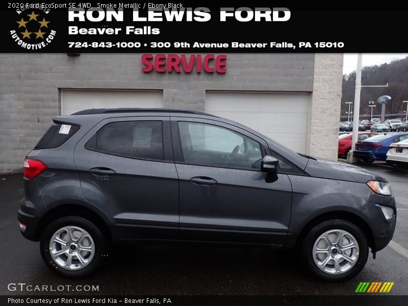 Smoke Metallic / Ebony Black 2020 Ford EcoSport SE 4WD
