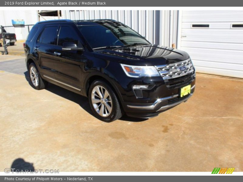 Agate Black / Medium Black 2019 Ford Explorer Limited