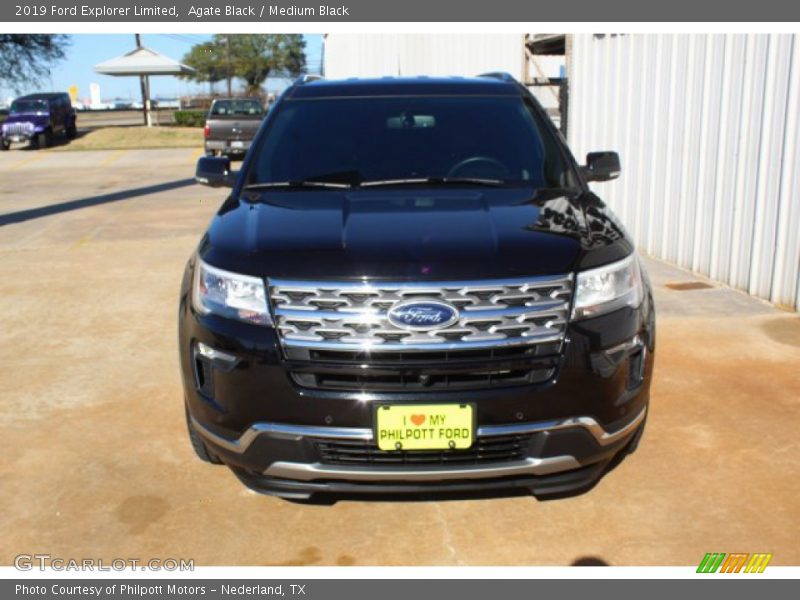 Agate Black / Medium Black 2019 Ford Explorer Limited