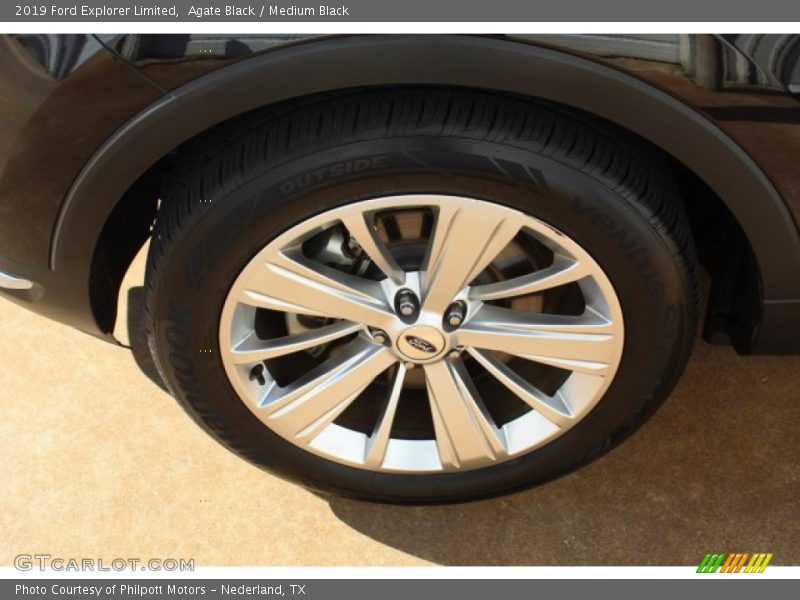 Agate Black / Medium Black 2019 Ford Explorer Limited