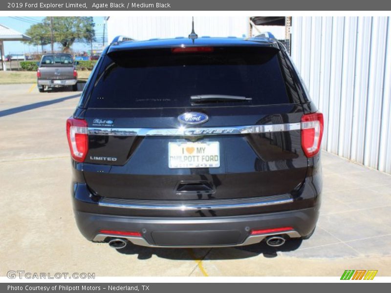 Agate Black / Medium Black 2019 Ford Explorer Limited