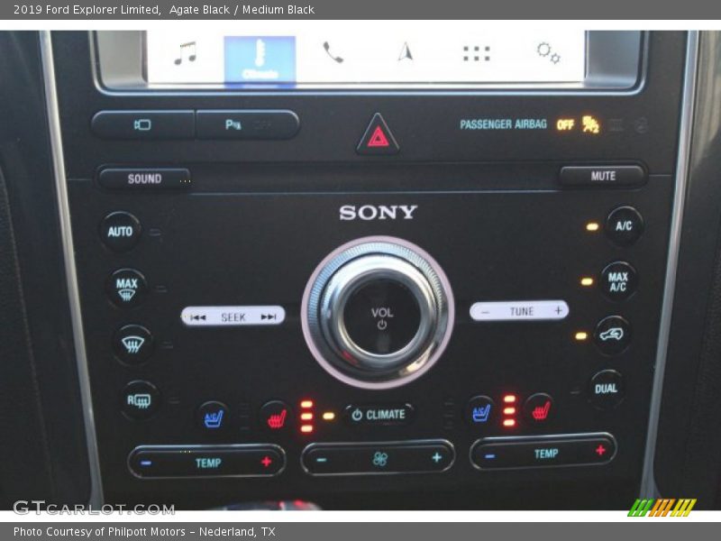 Agate Black / Medium Black 2019 Ford Explorer Limited