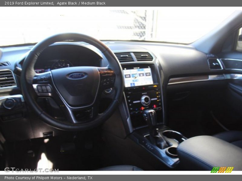 Agate Black / Medium Black 2019 Ford Explorer Limited