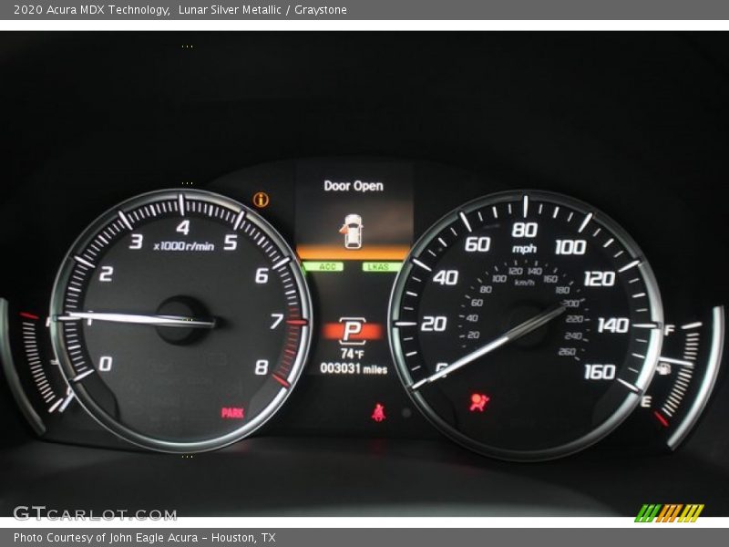 Lunar Silver Metallic / Graystone 2020 Acura MDX Technology