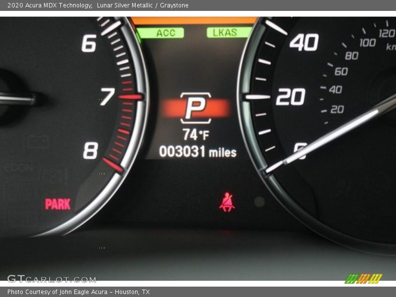 Lunar Silver Metallic / Graystone 2020 Acura MDX Technology