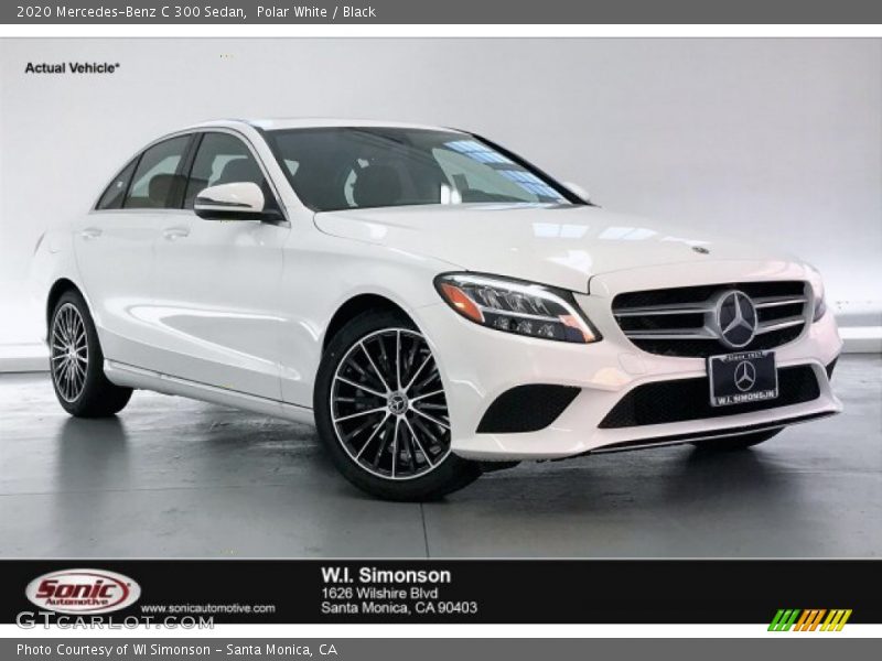 Polar White / Black 2020 Mercedes-Benz C 300 Sedan