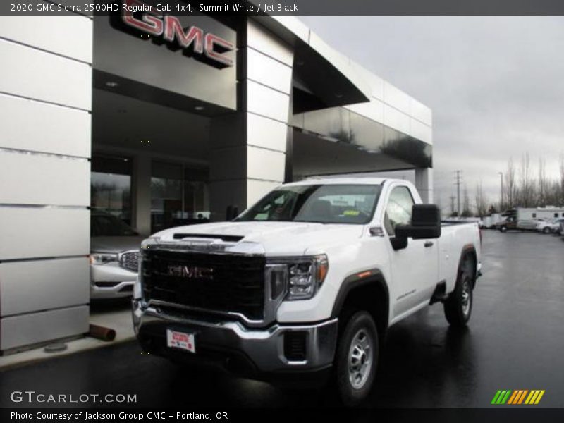 Summit White / Jet Black 2020 GMC Sierra 2500HD Regular Cab 4x4