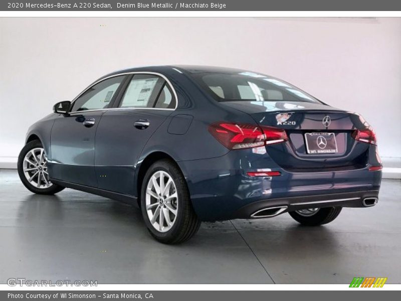 Denim Blue Metallic / Macchiato Beige 2020 Mercedes-Benz A 220 Sedan