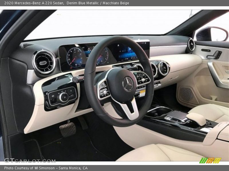 Denim Blue Metallic / Macchiato Beige 2020 Mercedes-Benz A 220 Sedan