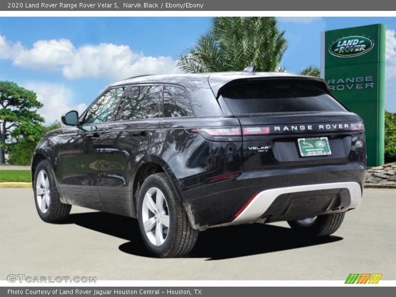 Narvik Black / Ebony/Ebony 2020 Land Rover Range Rover Velar S