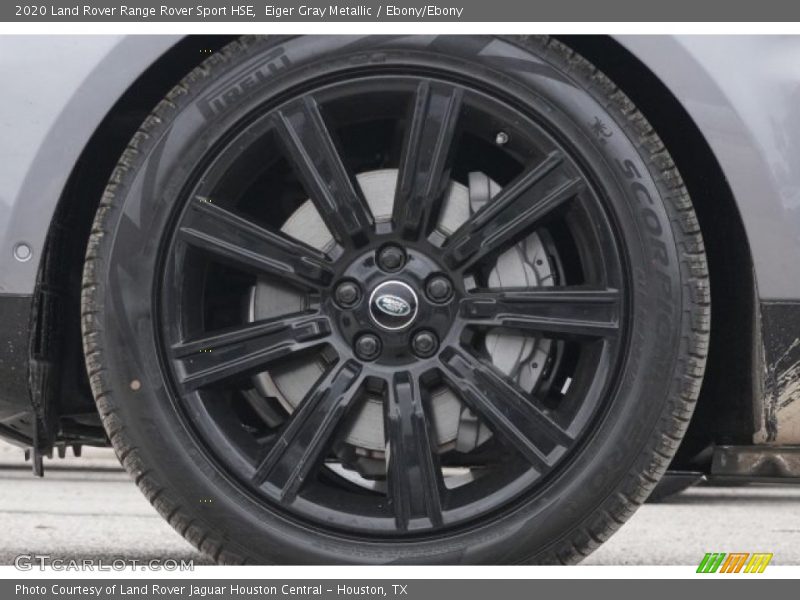 Eiger Gray Metallic / Ebony/Ebony 2020 Land Rover Range Rover Sport HSE