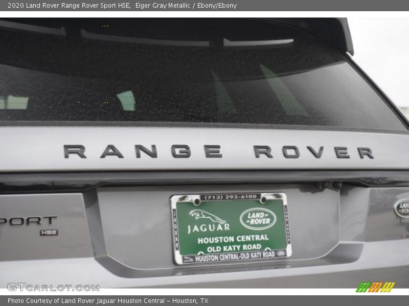 Eiger Gray Metallic / Ebony/Ebony 2020 Land Rover Range Rover Sport HSE