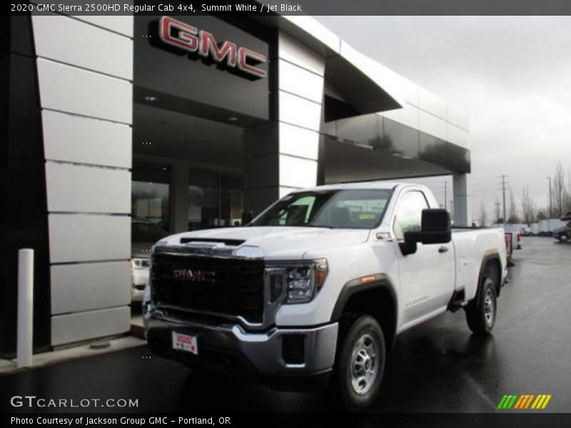 Summit White / Jet Black 2020 GMC Sierra 2500HD Regular Cab 4x4