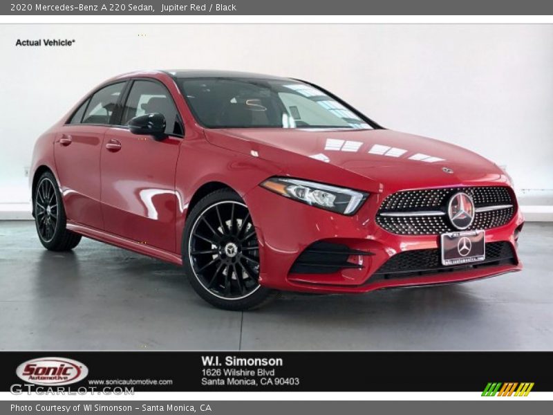 Jupiter Red / Black 2020 Mercedes-Benz A 220 Sedan