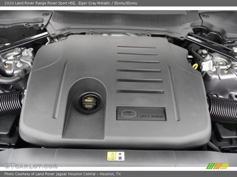 Eiger Gray Metallic / Ebony/Ebony 2020 Land Rover Range Rover Sport HSE