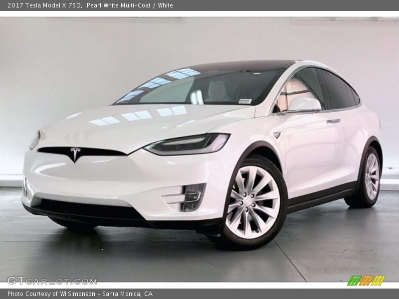 Front 3/4 View of 2017 Model X 75D