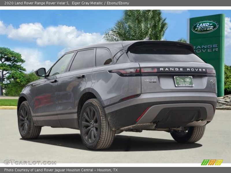 Eiger Gray Metallic / Ebony/Ebony 2020 Land Rover Range Rover Velar S