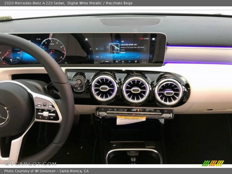 Digital White Metallic / Macchiato Beige 2020 Mercedes-Benz A 220 Sedan