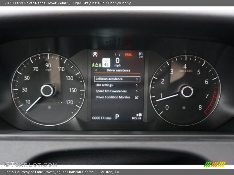Eiger Gray Metallic / Ebony/Ebony 2020 Land Rover Range Rover Velar S