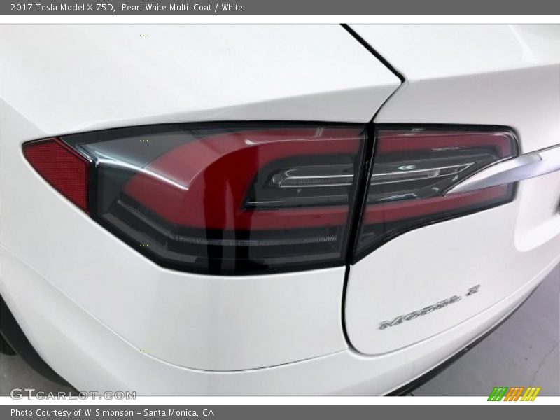 Pearl White Multi-Coat / White 2017 Tesla Model X 75D