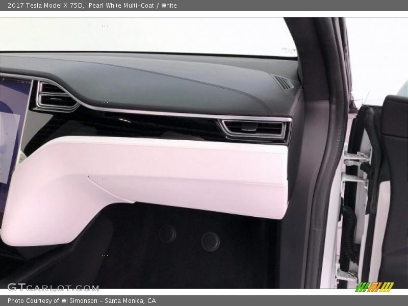 Pearl White Multi-Coat / White 2017 Tesla Model X 75D