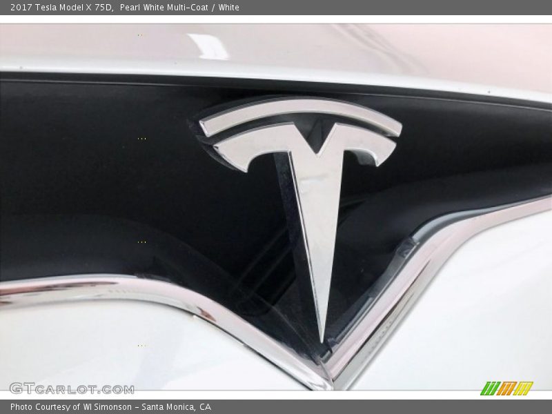 Pearl White Multi-Coat / White 2017 Tesla Model X 75D