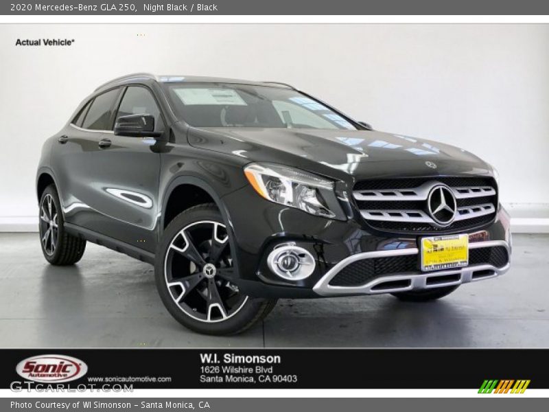 Night Black / Black 2020 Mercedes-Benz GLA 250