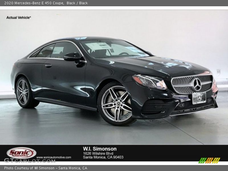 Black / Black 2020 Mercedes-Benz E 450 Coupe