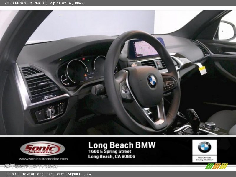Alpine White / Black 2020 BMW X3 sDrive30i