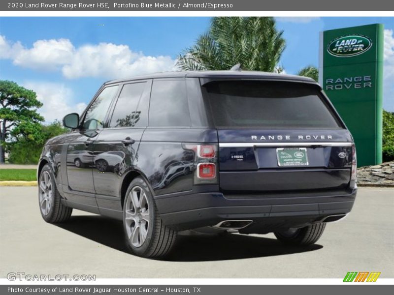 Portofino Blue Metallic / Almond/Espresso 2020 Land Rover Range Rover HSE