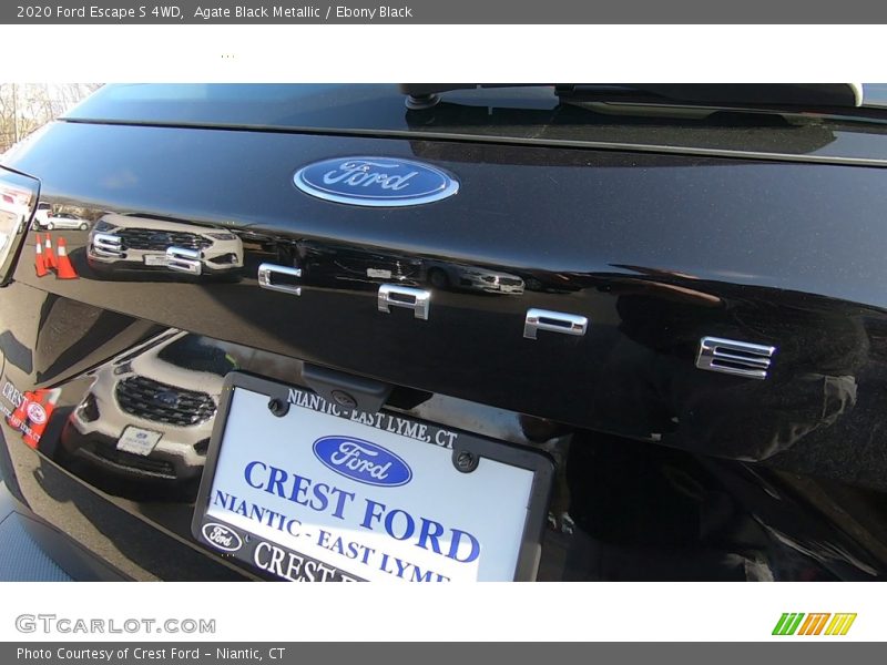 Agate Black Metallic / Ebony Black 2020 Ford Escape S 4WD
