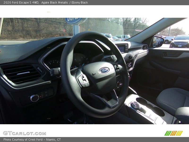 Agate Black Metallic / Ebony Black 2020 Ford Escape S 4WD