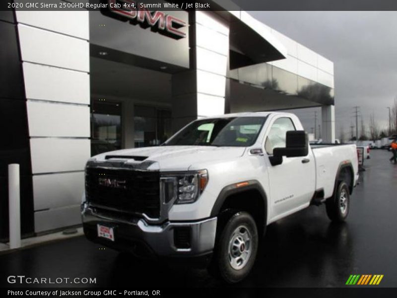 Summit White / Jet Black 2020 GMC Sierra 2500HD Regular Cab 4x4