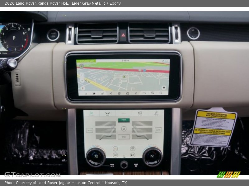 Navigation of 2020 Range Rover HSE