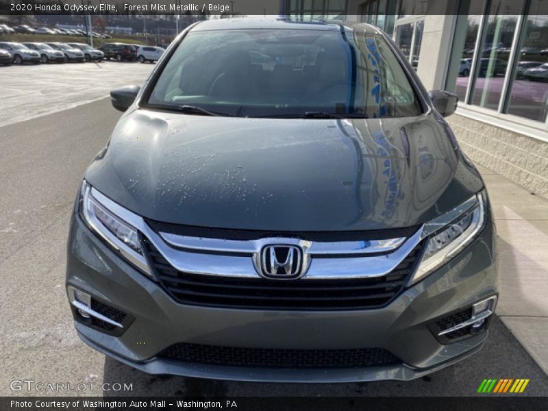 Forest Mist Metallic / Beige 2020 Honda Odyssey Elite