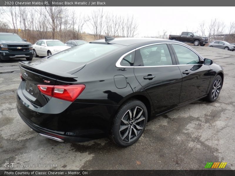 Mosaic Black Metallic / Jet Black 2020 Chevrolet Malibu RS
