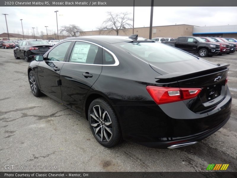 Mosaic Black Metallic / Jet Black 2020 Chevrolet Malibu RS