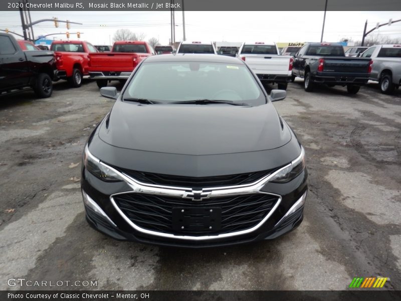 Mosaic Black Metallic / Jet Black 2020 Chevrolet Malibu RS