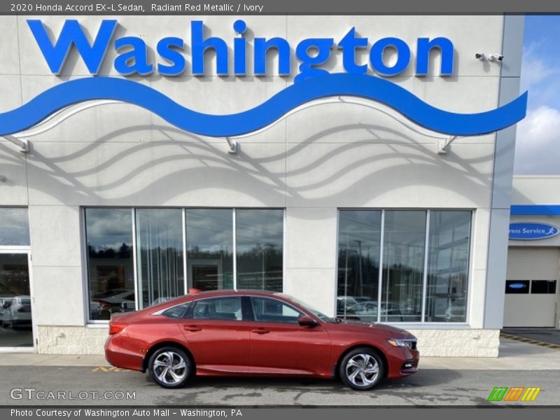 Radiant Red Metallic / Ivory 2020 Honda Accord EX-L Sedan