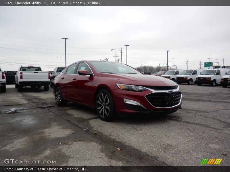 Cajun Red Tintcoat / Jet Black 2020 Chevrolet Malibu RS