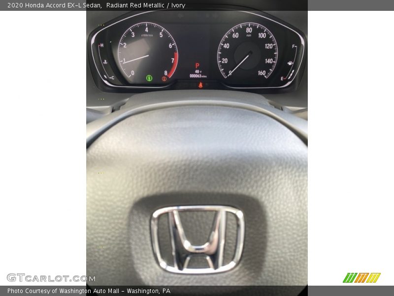 Radiant Red Metallic / Ivory 2020 Honda Accord EX-L Sedan