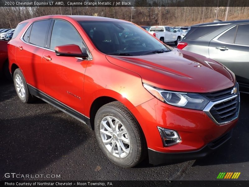 Cayenne Orange Metallic / Jet Black 2020 Chevrolet Equinox LT AWD